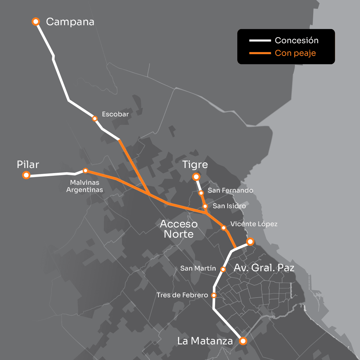 Mapa de la concesión